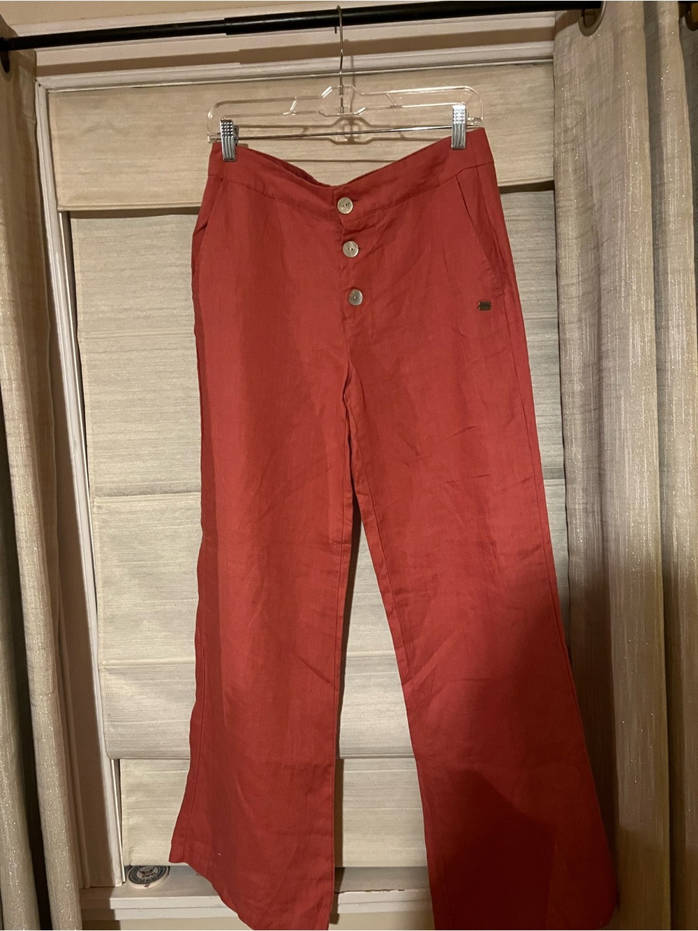 Umbra Coral 100% Linen Pants